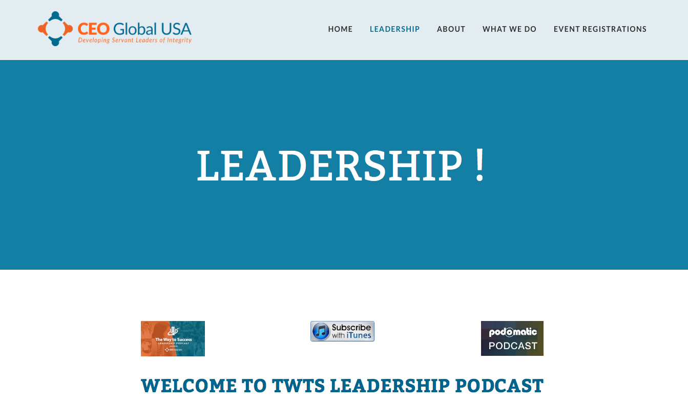 Leadership Podcast from Randy Welsch