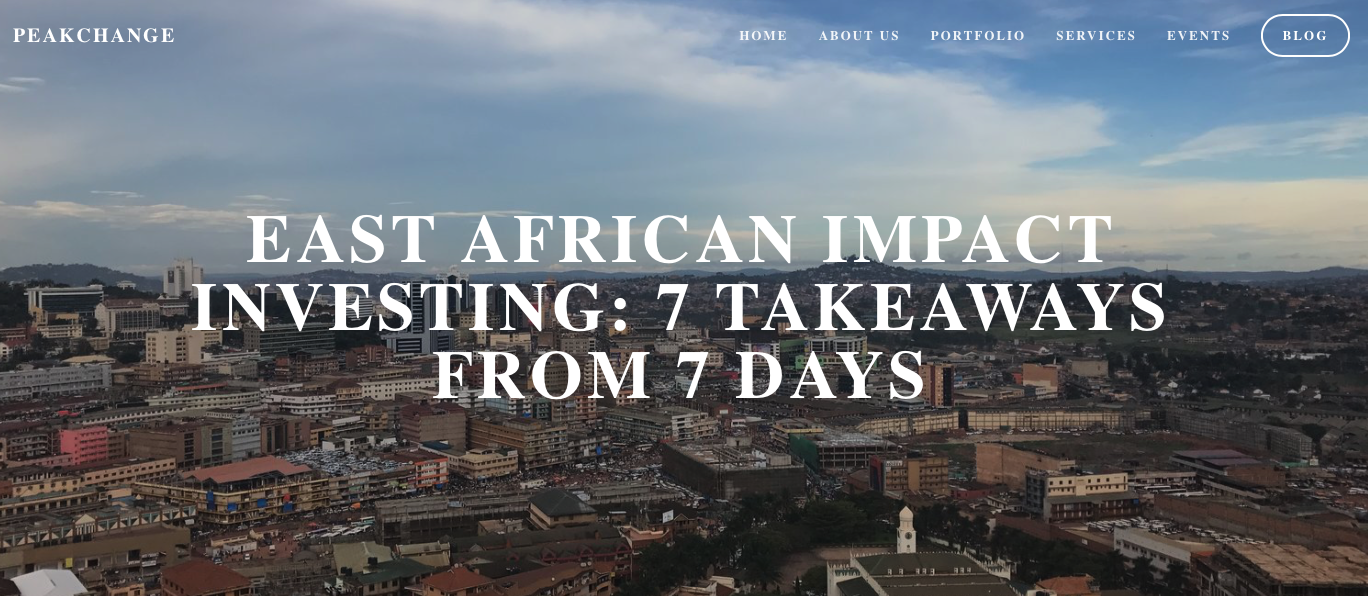 East African Impact Investing